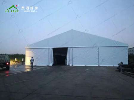灵通篷房为新北区某上市公司提供临时仓储解决方案